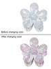 New Flower Hair Claws Gradient Fashion Shark Claws Hairpin For Girlschange Colour In The Sunlight Vacation Hair Accessories