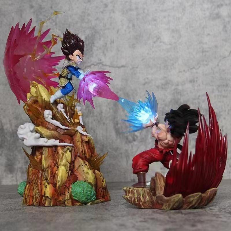 Anime Drogan Boll Z Vegeta Vs Son Gocool Figurine Gk Pvc Action Figures Statue Collection Model Toy Gifts