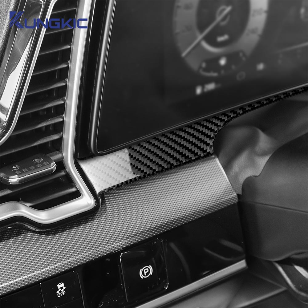 Real Soft Carbon Fiber Sticker For Kia Sportage NQ5 2025 2025 2025 2025 LHD RHD Car Instrument Dashboard Panel Interior Trim