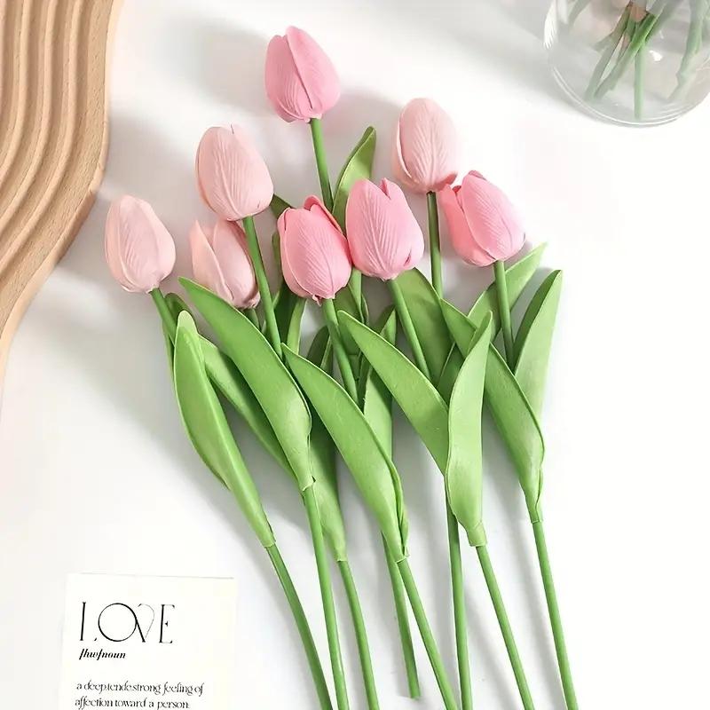 10PCS realistic artificial tulip bouquet DIY home decoration decorations