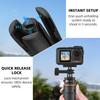 162CM Selfie Tripod Stand for Action Camera with Quick Release Inch Extendable Pocket Tripod for DJI Osmo Pocket 5 Insta360 AKASO DSLR Lightweight
