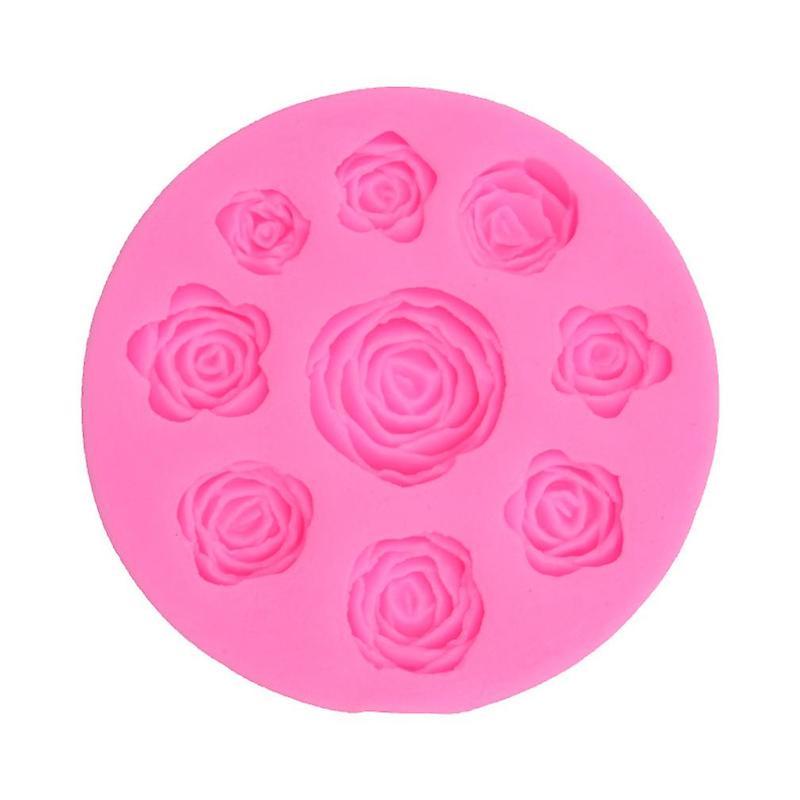DIY Baking Mold 9 Holes Pink Mold For Chocolate Cake Silicone Cream Molds Silicone