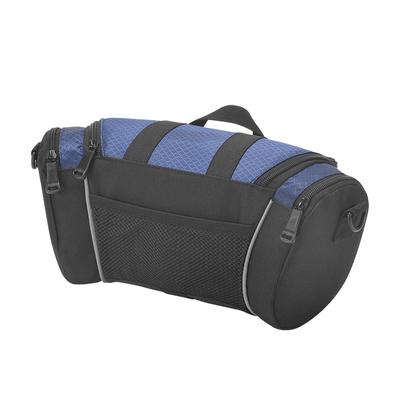 Bike Handlebar Bag 5L Large Capacity Nylon Front Handlebar Frame Storage Bag with Reflective Strips