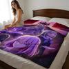 Throw High-Density Short Plush Blanket For Sofa Nap Air-Conditioned Room Soft Skin-Friendly Anime BanG Dream! Ave Mujica