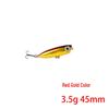 Zig-Zag Surface Popper Minnow Lure 3.5g 4.5cm for Bass Fishing