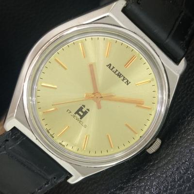 ALLWYN RUČNĚ NATAHOVACÍ VINTAGE 6300A INDICKÉ PÁNSKÉ ZLATÉ HODINKY a703966-1