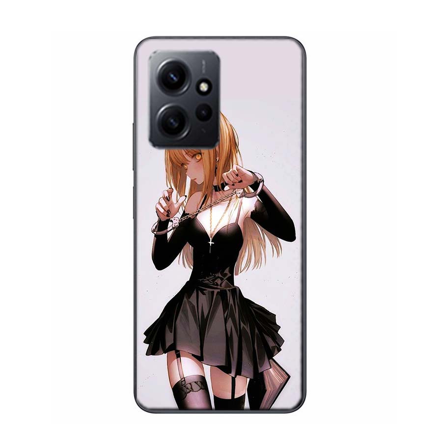 Anime Death note Amane Misa Phone Case For Redmi Note 14 15 Pro 5G 13 12 Pro Plus 11 11T 11E 11S 10 Pro 10S 9 9S Cover Cell Clea
