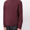 Polo Ralph Lauren Logo Embroidered Solid Color Half-Zip Pullover Sweatshirt Men Sweatshirt Burgundy 710812963-007