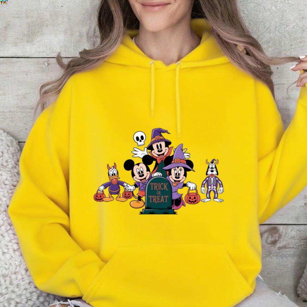 Disney Parent-child Costume Children's Halloween Pumpkin Mickey Family Autumn and Winter Pure Cotton Multi-color Sweatshirt