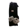 Damen Winterhose mit Fleecefutter, warm, dick, modisch, Thermo-Plüschhose, lässig, Sport-Jogginghose, Hose mit elastischer Taille