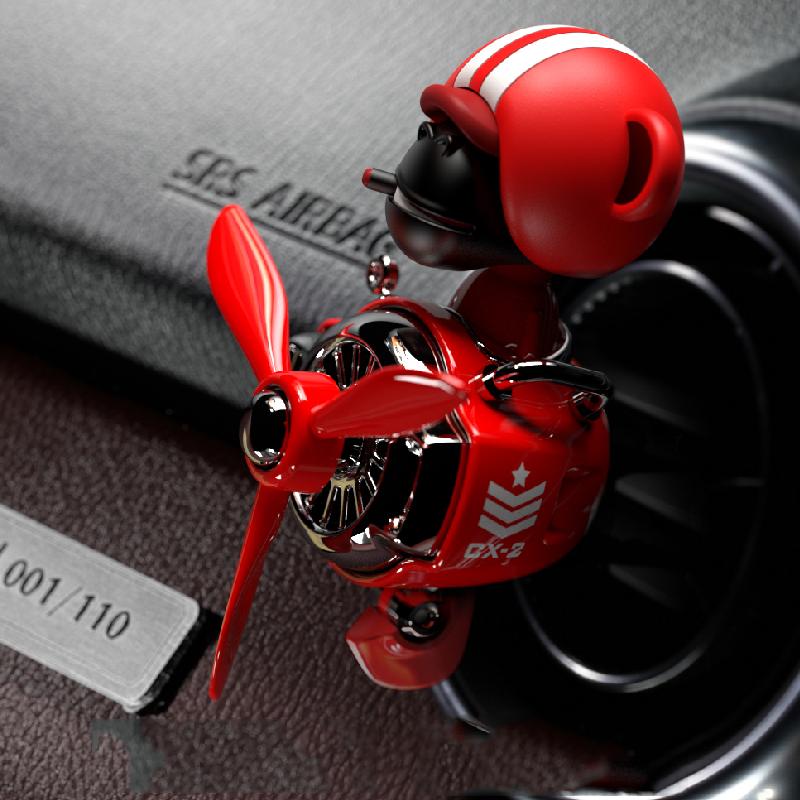 New style shaking head gorilla Pilot Car Air Freshener perfume Automobile Interior Perfume Clip Car Ornament Accessories