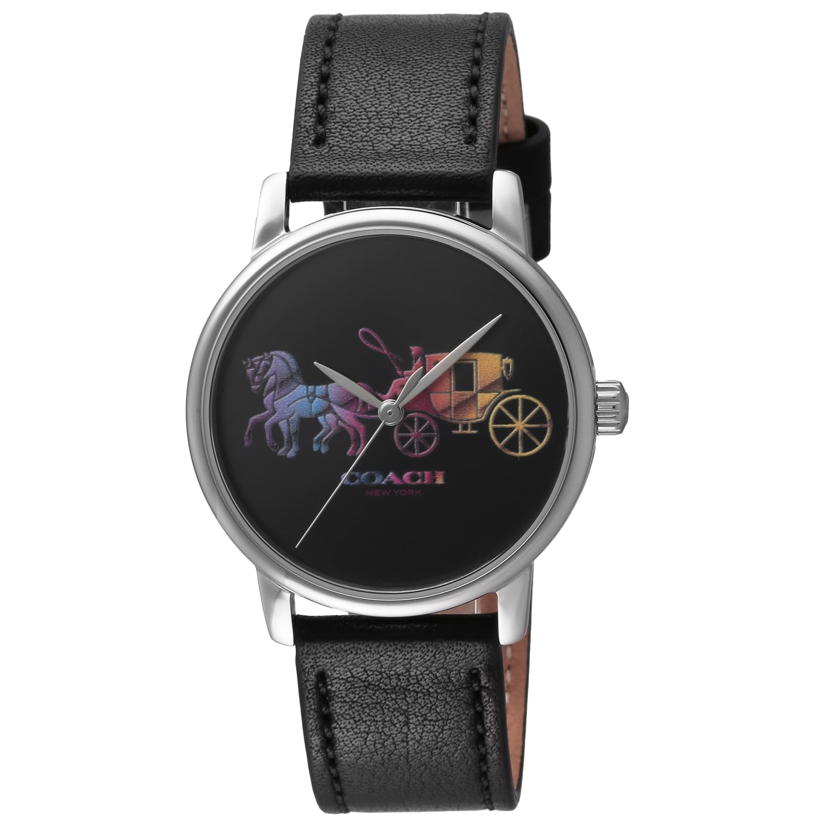 

[Coach] Watch GRAND Grand Black Dial Stainless Steel Mineral Glass Quartz Daily Waterproof 36MM Watch 14503585 Women s [Item]