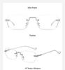 Ultralight Rimless Anti-Blue Light Reading Glasses - Fashionable, Anti-Radiation Design for Men & Women, Enhances Youthful Appearance.