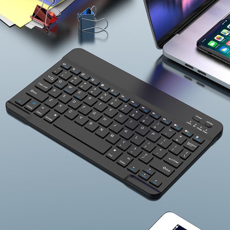 Universal Silent Rechargeable Bluetooth Keyboard for iPad, Mobile Phone, and Tablet