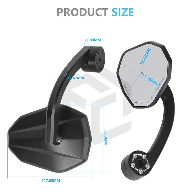 Motorcycle Side Bar End Mirror Handlebar Rearview Mirrors For KTM Duke 790 390 890 200 1190 250 Super Duke 1290 Accessories