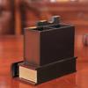 Organizer Desktop Decoration Drawers Stationery Holder Book Shape Pen Holder Pen Case Retro Wood