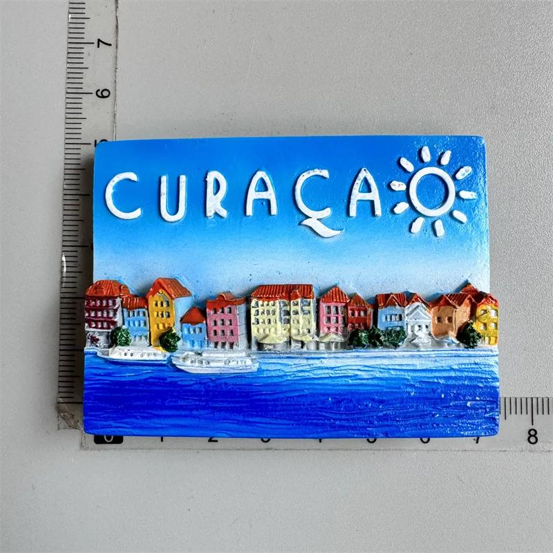 

Нидерланды Кюрасао Туристические сувениры Подарок Стерео Смола Магнитные наклейки на холодильник 3D Магниты-ящерицы для холодильников