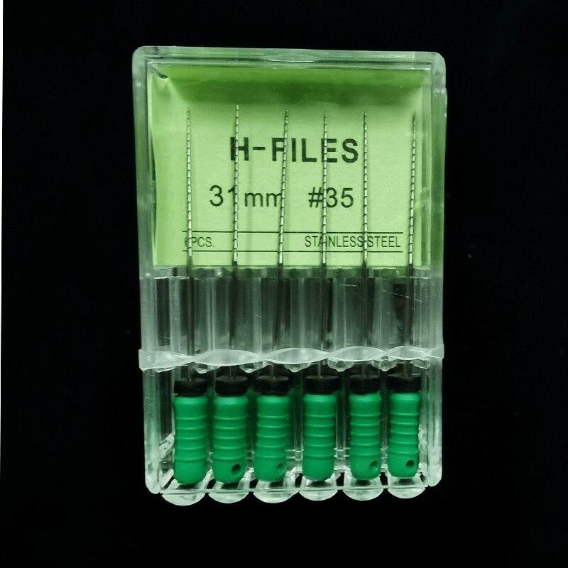 5Box /Lot Dental Tools Root Cannal Endo H File 31mm Stainless Steel Endodontic Instruments Dentist Odontologia