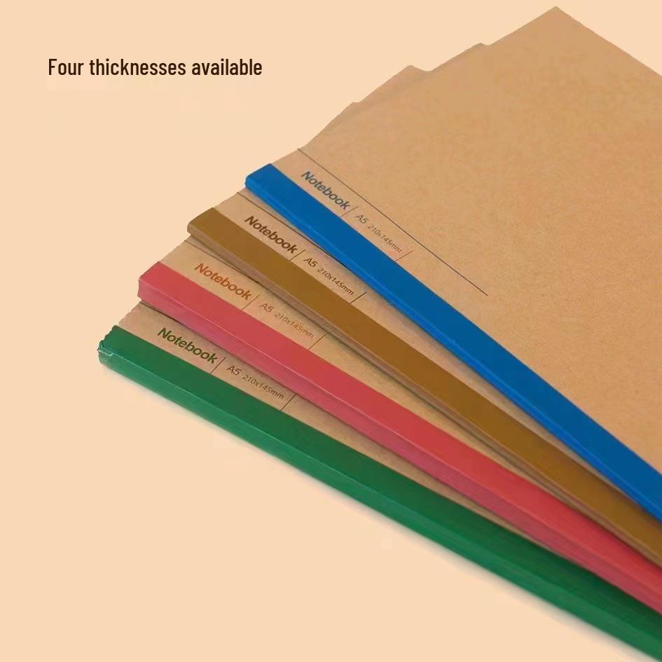 Quaderno per Studenti Kraft, Piatto, Copertina Morbida, Spesso A5/B5
