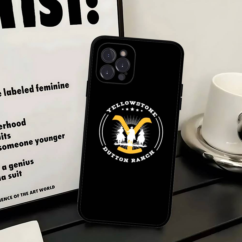 Y-Yellowstone Logo Phone Case For IPhone 17 16 14 15 13 12 11 Pro Max Plus Silicone Soft Cover