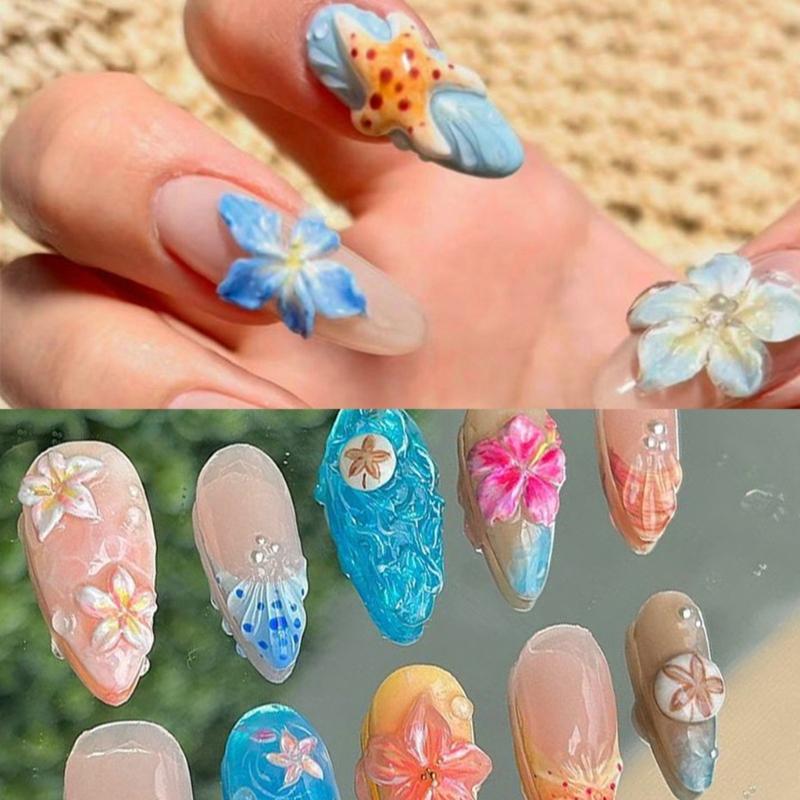 Multiple Size Sakuras Sturdy Silicone Mould Set Portable Accessory for Craft Supplies Nails Making Plaster Crafting
