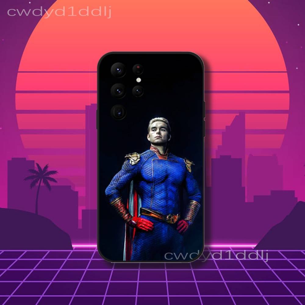 The H-Homelander Phone Case For Samsung S10,S21,FE,S21 ,S26,S25,S24,S23,Ultra,S9,S22,Plus Black Shell Cover
