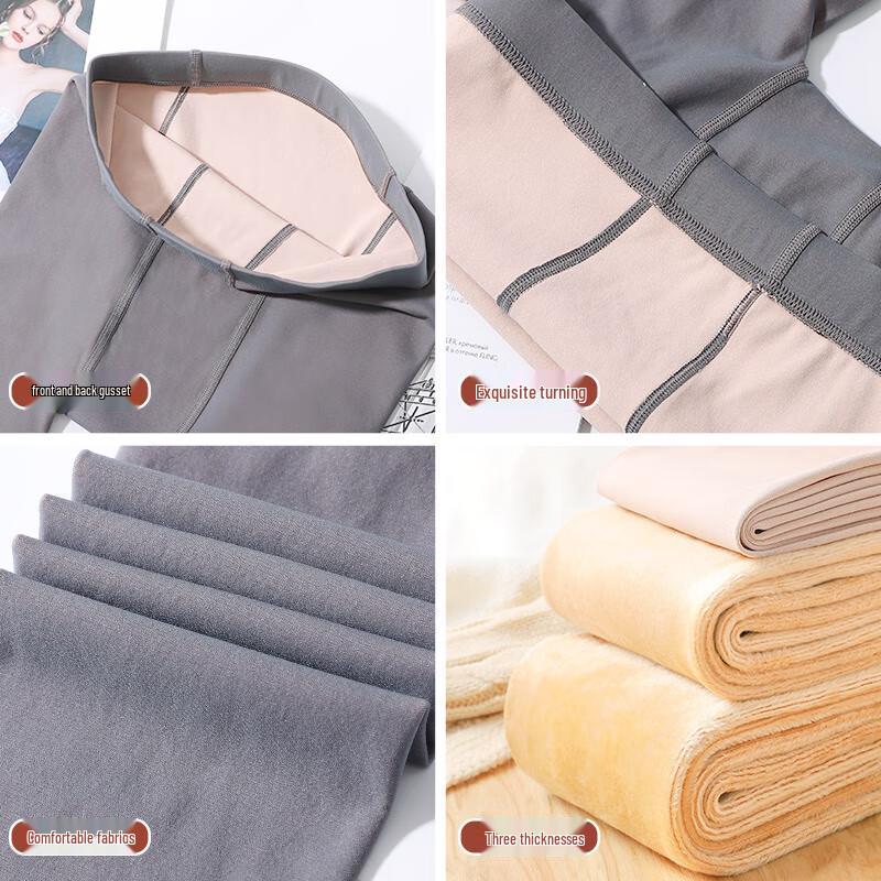 Langsha Women's Thermal Sheer-Look Leggings