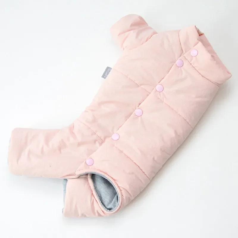 

Dog Winter Coat Jumpsuit Pet Clothes Outfit Garment Puppy Apparel Yorkshire Terrier Maltese Pomeranian Poodle Bichon Clothing S рожевий