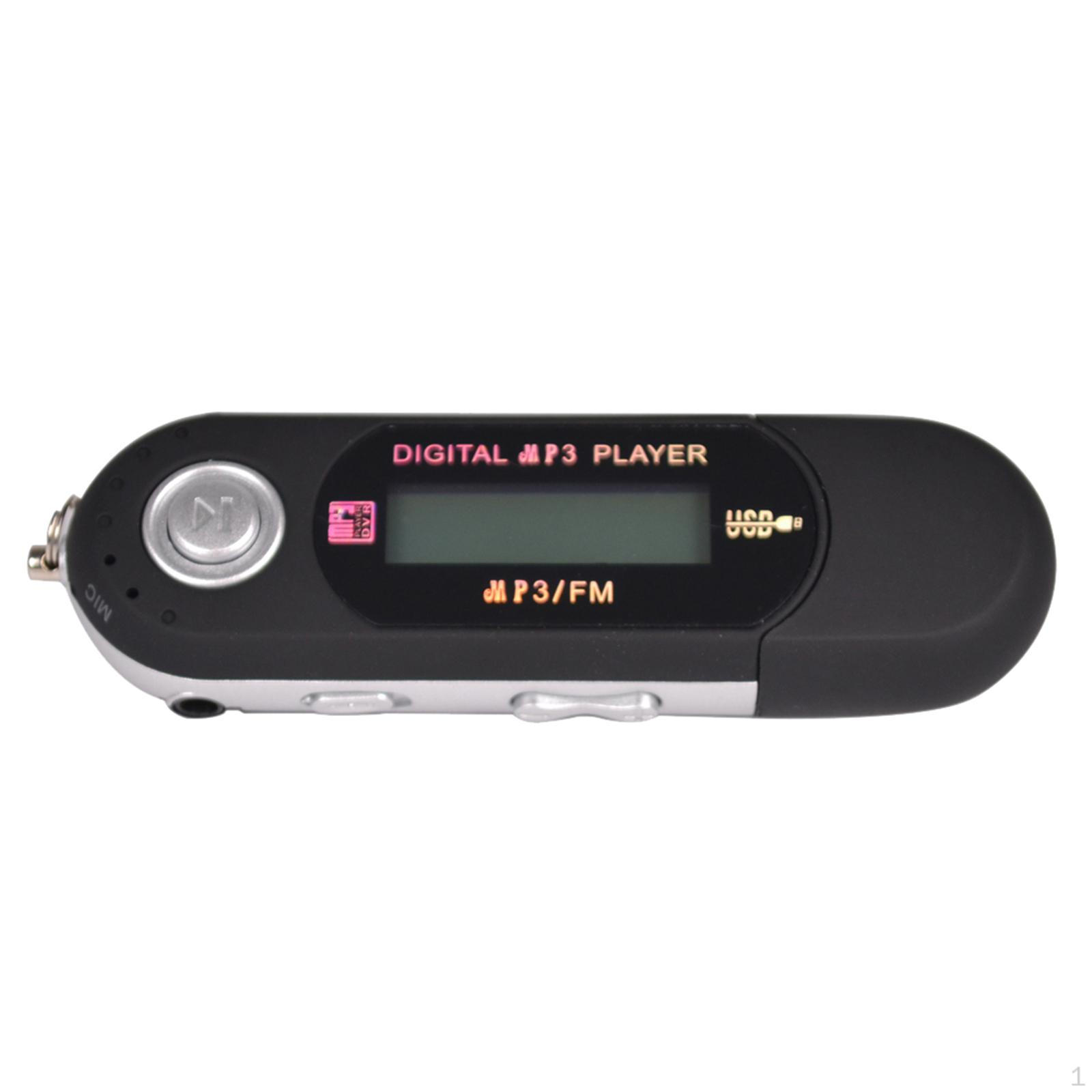 

8 ГБ USB MP4 MP3-плеер с цифрами и записью FM-радио, черный
