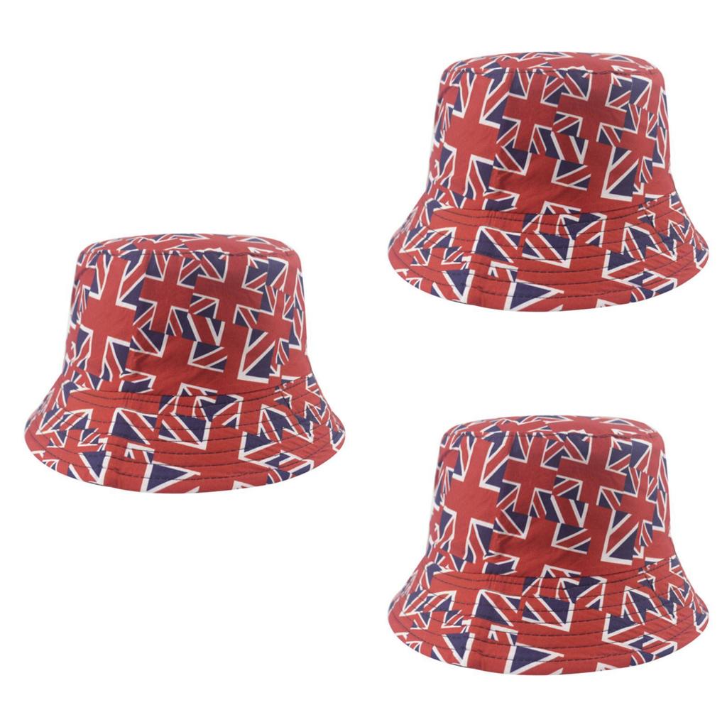 British Flag Reversible Bucket Hat Sun Protection For Outdoor Activities