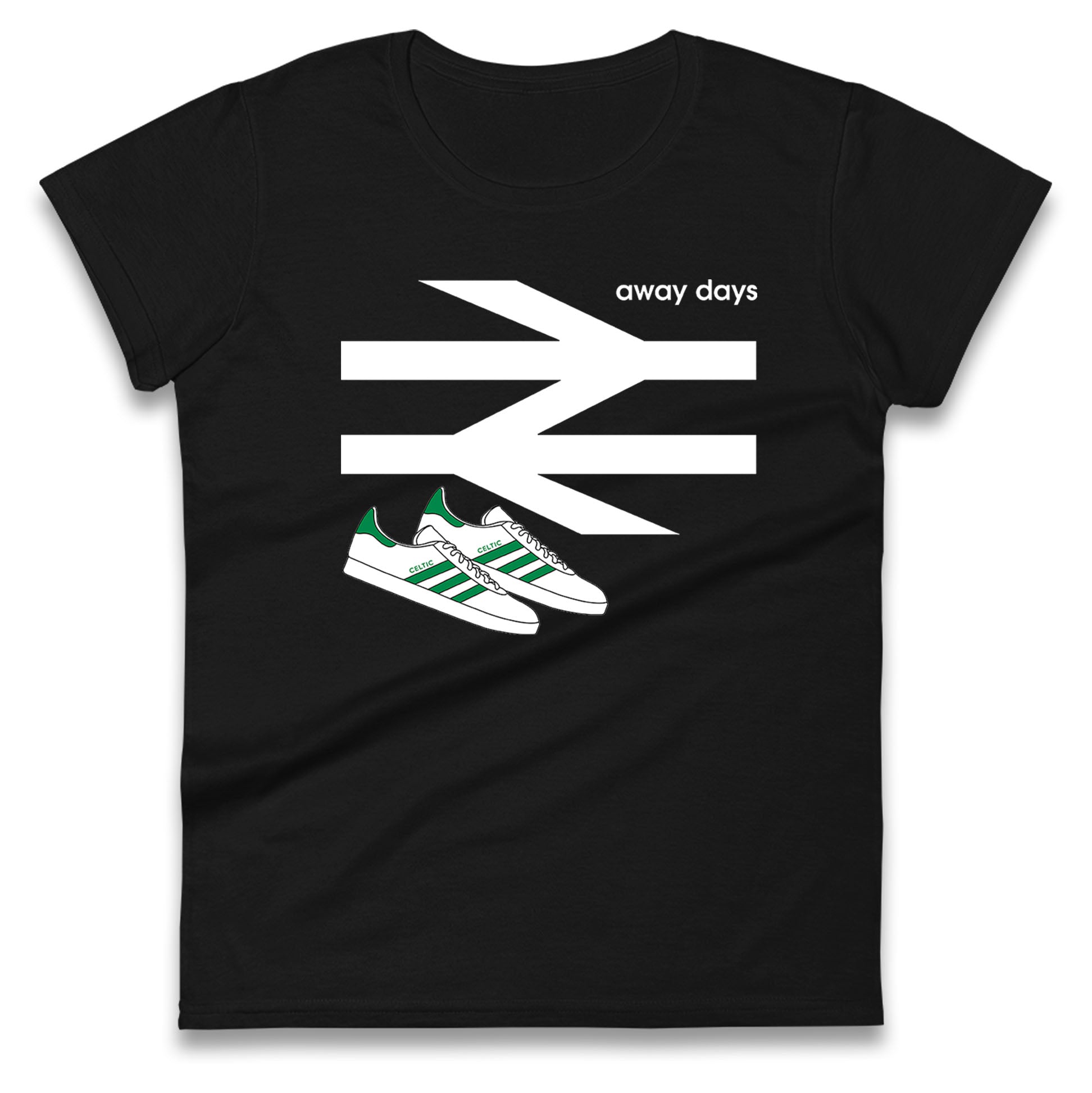 

Away Days Celtic Football Club Supporter Womens Tee T Shirt Mens Tops Unisex Top S