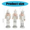 Multipurpose Christmas Nutcrackers Soldiers Sturdy Wood Figures for Seasonal Fireplaces Embellishment Home Decoration