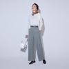Comme Ca Ism Glen Check Wide Size Size S Pants, 38-52PK51-205, Gray,