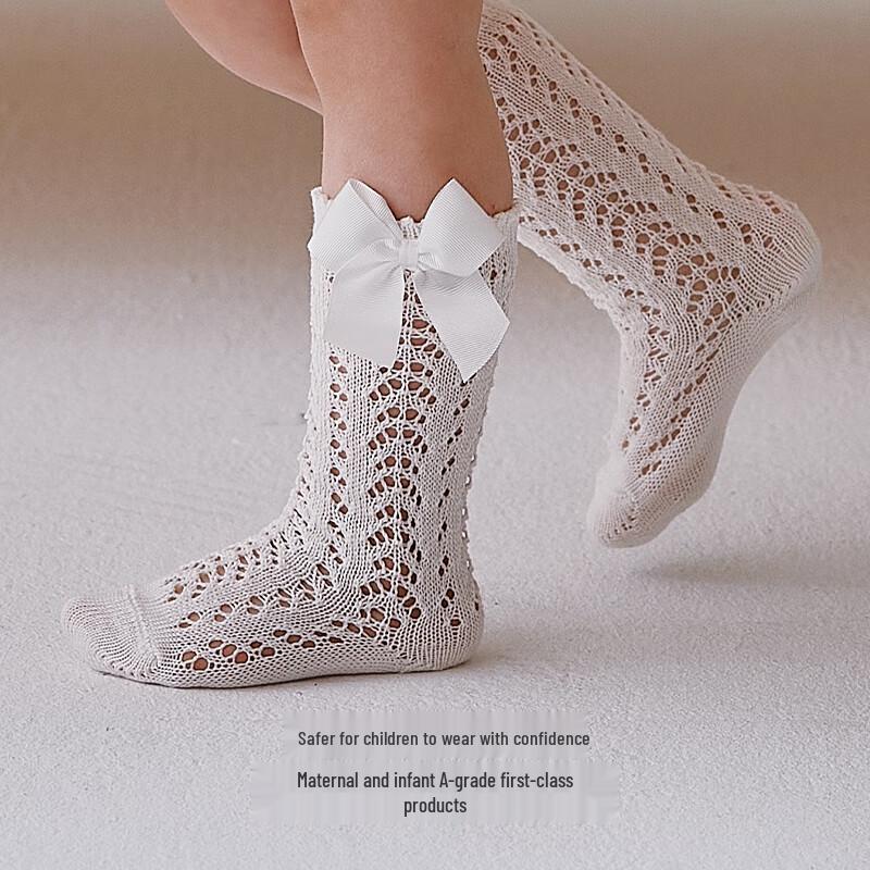 OAK FAMILY Kids Bowknot Princess Long Socks
