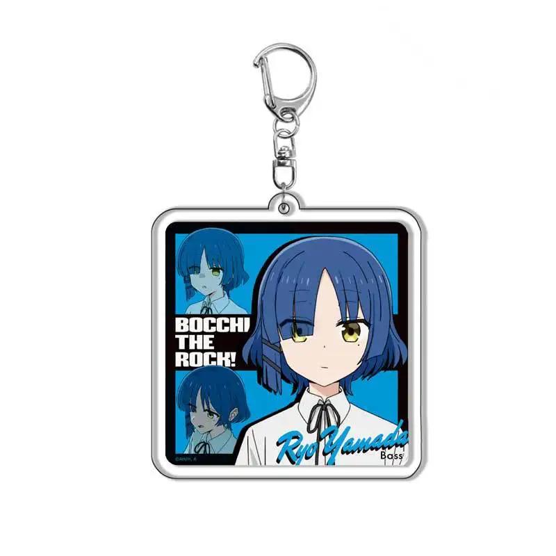 Bocchi The Rock! Gotoh Hitori Plastic Anime Keychain Ijichi Nijika Kita Ikuyo Bag Tag Parts Baji Accessories