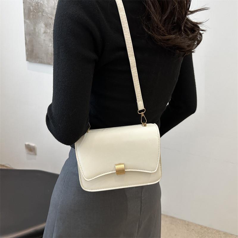 Trendy 2024 Summer Fashionable Casual Underarm Bag Stylish Square Shoulder Bag In Black Green White Orange For Daily Use