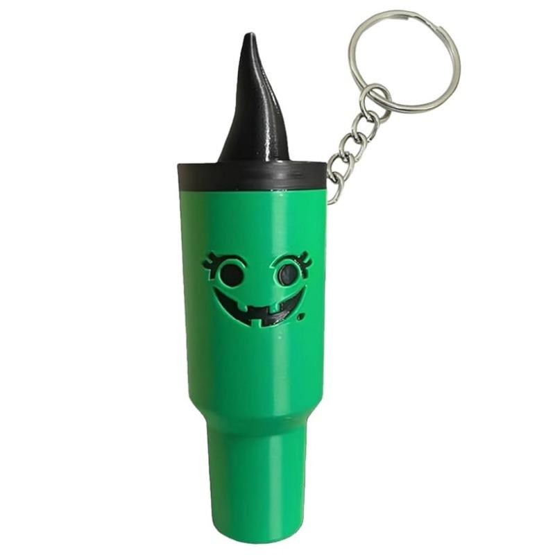 Mini Tumbler Keychain Container Chapstick Holder Fun Key Ring Handbag Charms Decorative Pendant Hallowmas Christmas Party Favors