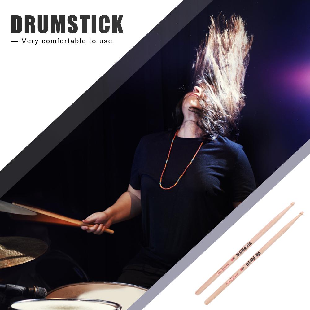 2Pcs Drum Sticks 5A/7A American Hickory Drumsticks Consistent Weight and Pitch Classic Drum Sticks for Acoustic/Electronic Drums