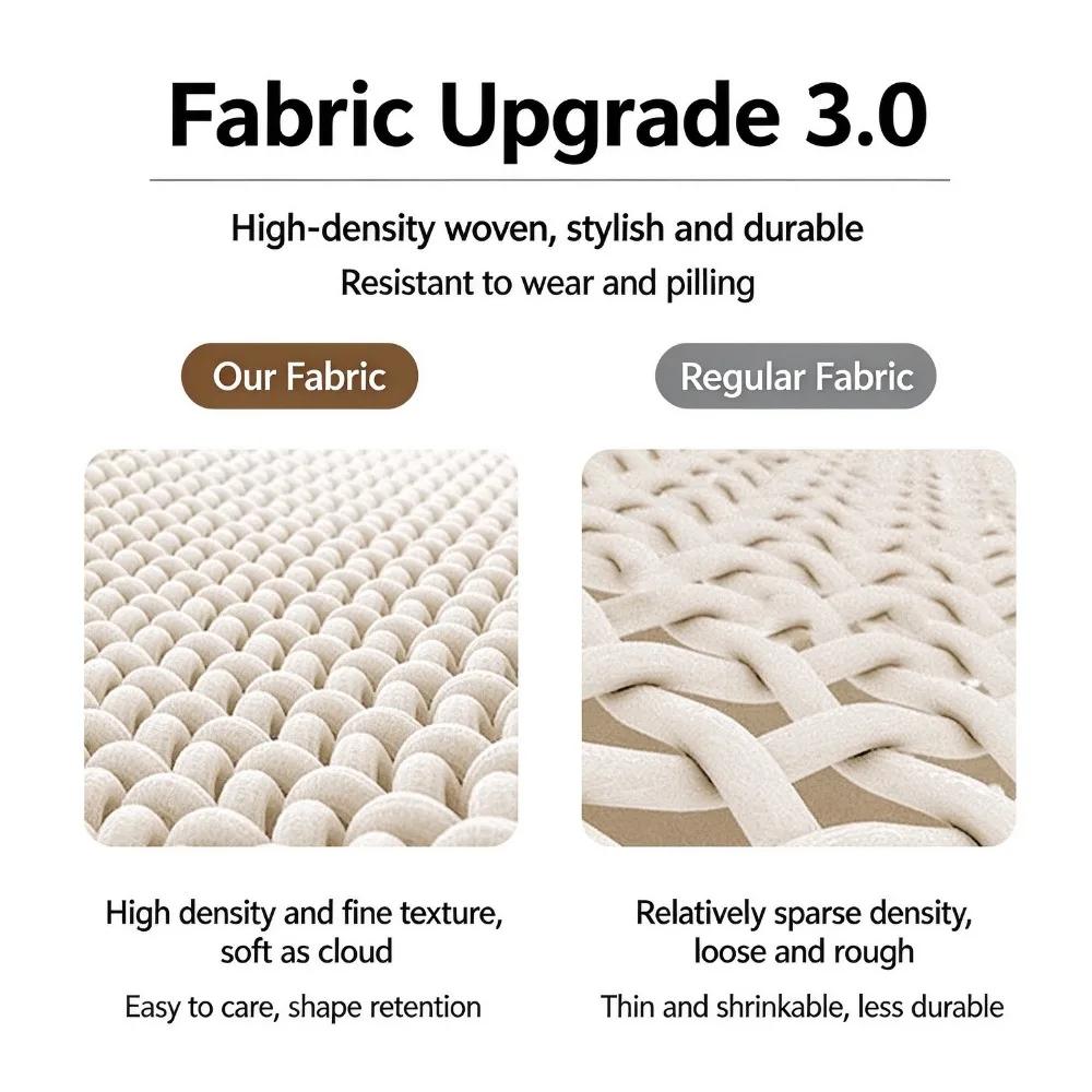 Geometric Pattern Stretch Sofa Cover,Thickened Solid Color Jacquard All-in-one Protective Cover,Elegant and Comfortable Design