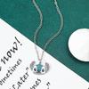 Adorable Cartoon Stitch Rhinestone Pendant Necklace For Fashionable Holiday Gift