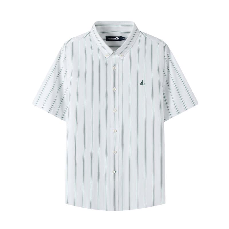 Navigare Men's Casual Cooling Striped Short Sleeve Shirt