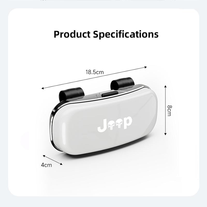 1Pc Car Sunglasses Holder Auto Sun Visor Eyeglass Case For Jeep Grand Cherokee Wrangler JK Gladiator Compass Recon Patriot Decal AKP1