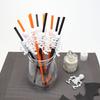 5 Stück/Beutel Familienpackung Halloween-Motto-Party Plastikstrohhalme Kreativer Spaß Festliche Atmosphäre Dekorative Tischware Küchenbedarf
