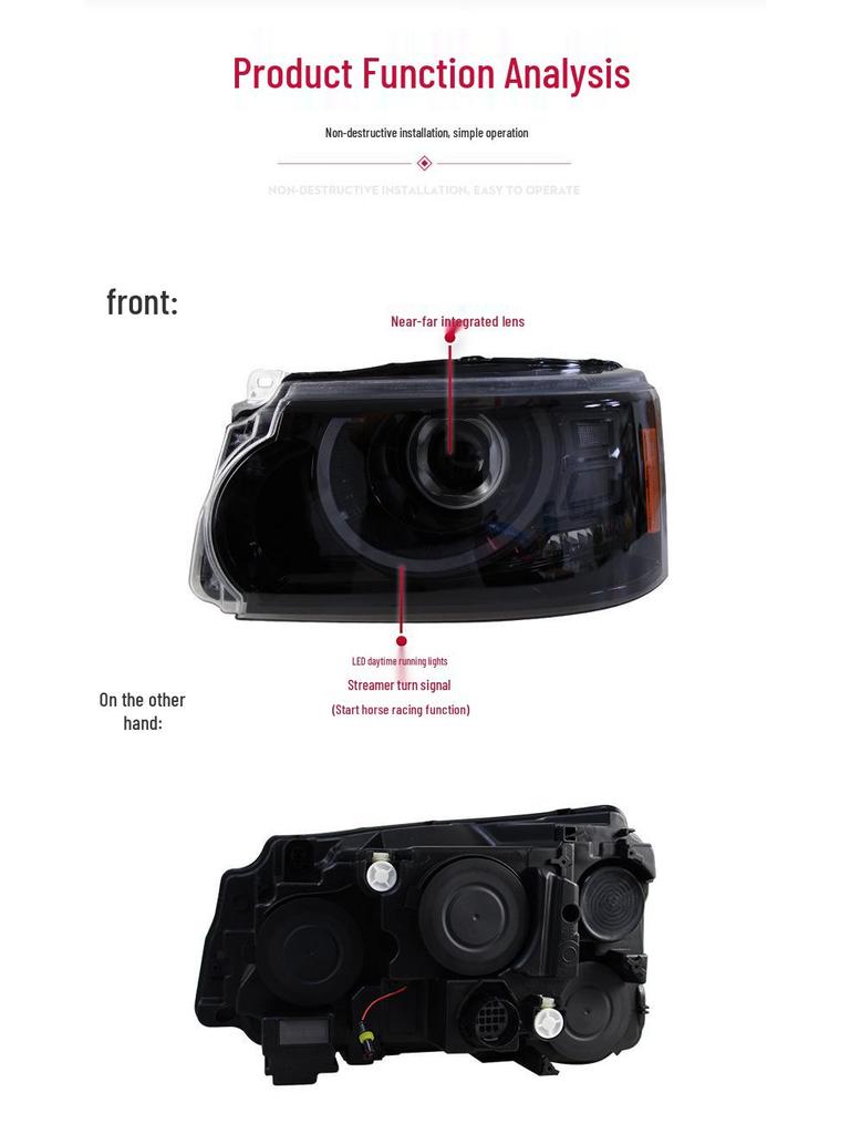 LED Daytime Running Light with Turn Signal for 2005-2013 Land Rover Range Rover Sport