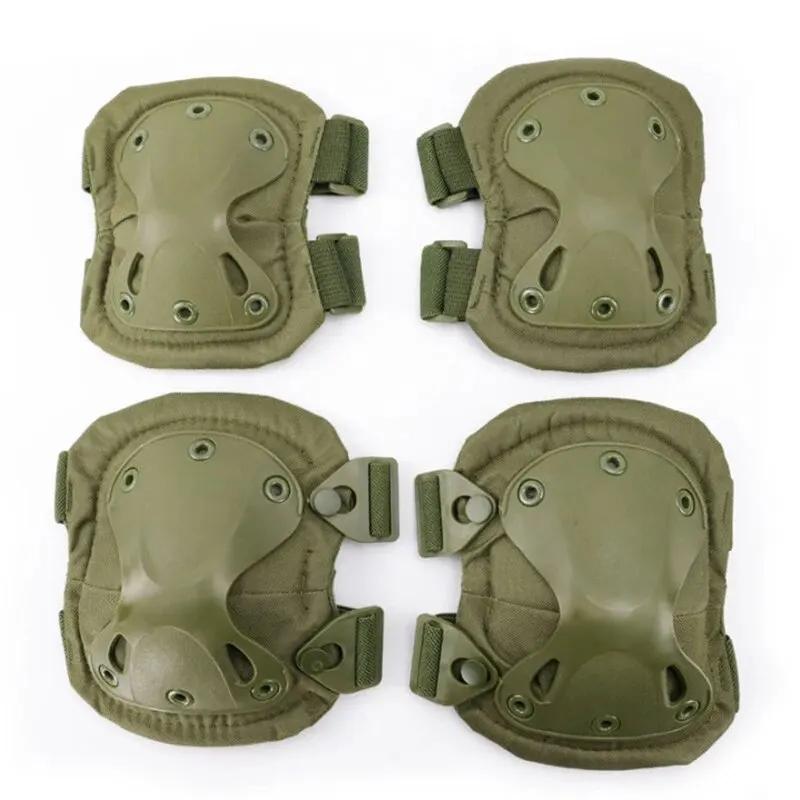 Outdoor Tactical Protective Gear 4pcs Knee Pads Elbow Pads For Cycling Mountaineering Hiking Outdoor Sports Protection