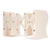 Metal Book Ends Orderly Storage Adjustment Metal Construction Simple Beige Retractable Bookend for H