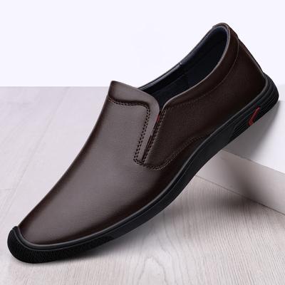 Nieuwste Echt Lederen Heren Casual Schoenen Luxe Merk Upscale Herenschoenen Ademend Instapper Luie Rijschoenen Kledingschoenen voor Kantoor