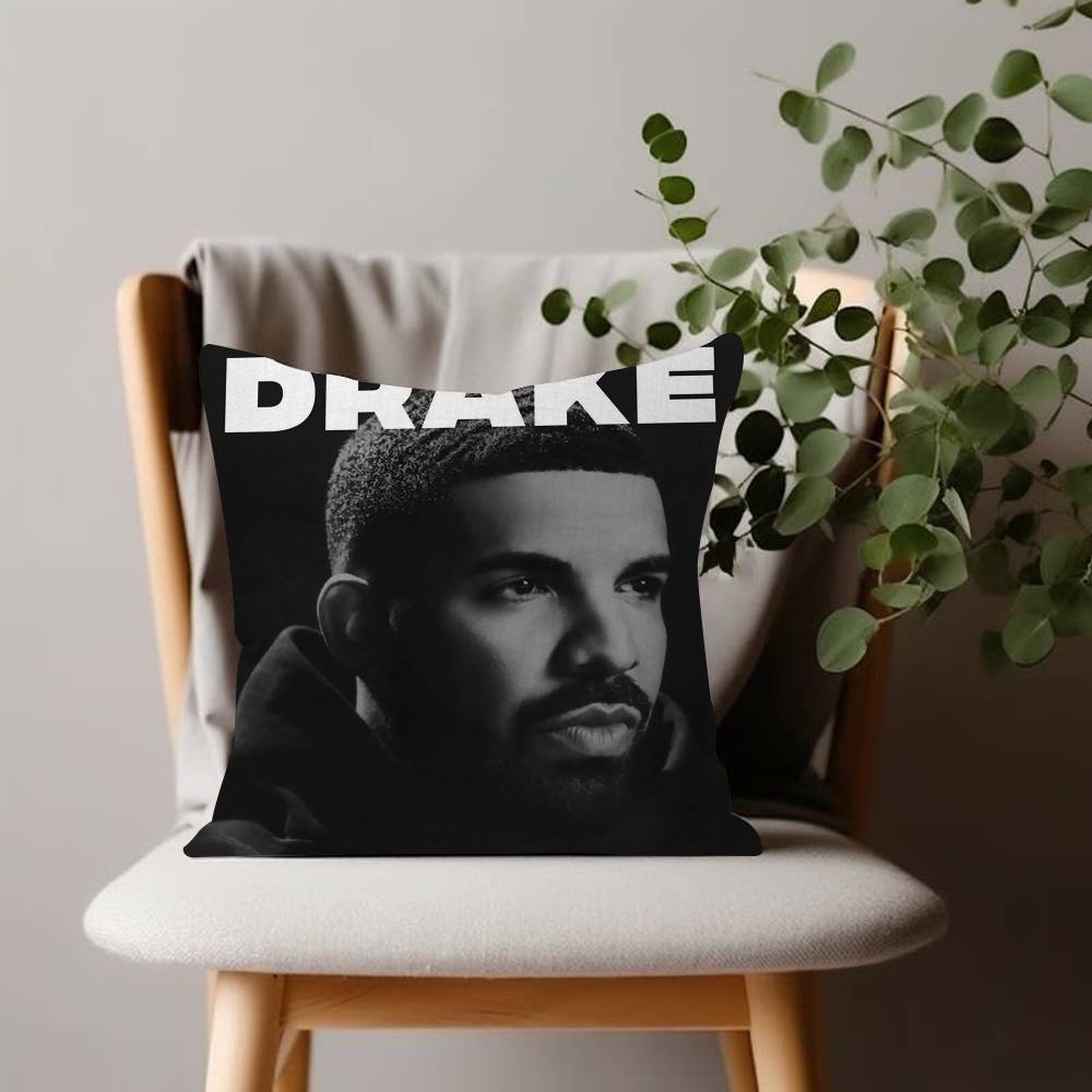 Singer DDrake For Hip Hop Personalized Pillow Cover Kids Bedroom Wild Party Decor Pillowcase kid Birthday shower Gift