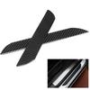2Pcs Carbon Fiber Car Door Sill Scuff Plate Pedal Trim Accessory 3.65x25.3cm