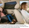 Window side rear shade mosquito cover Black 2 pack